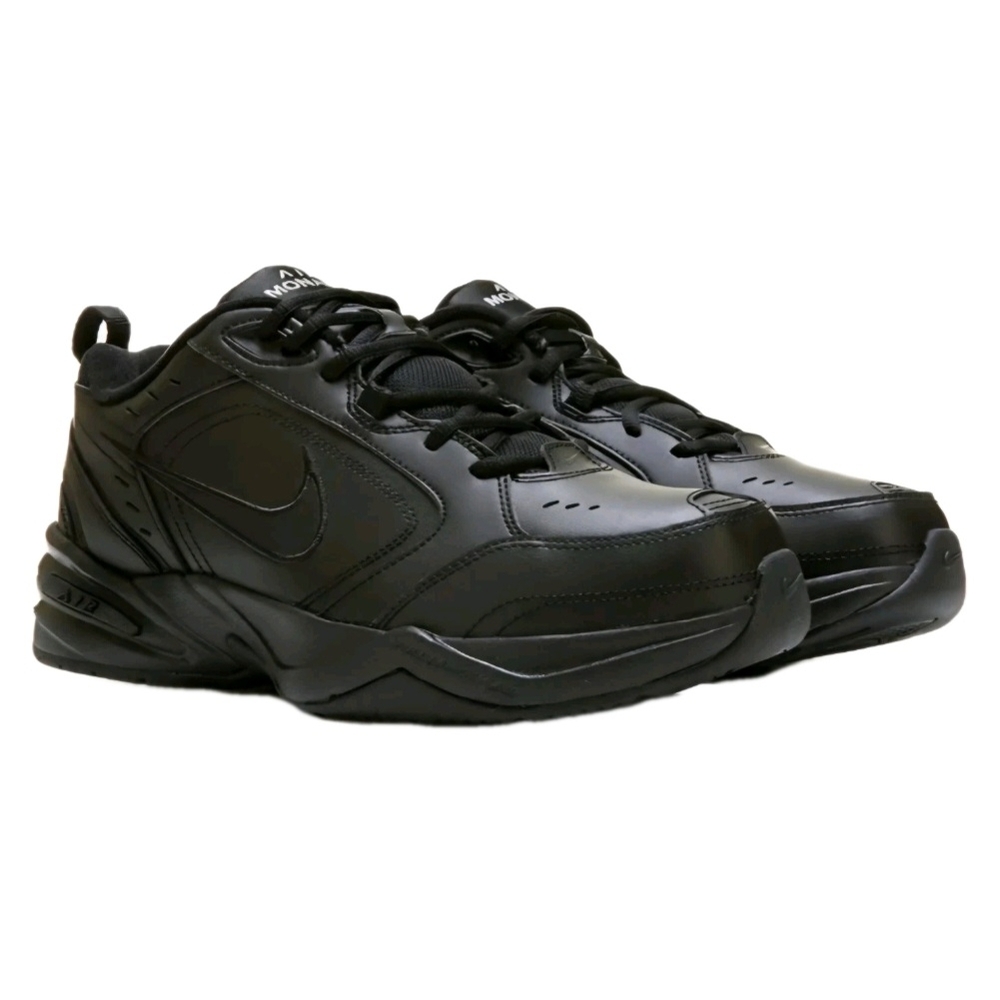 Nike AIR MONARCH IV Men Black 001 Walking Shoe Sneaker WIDE WIDTH 4E US Size 11